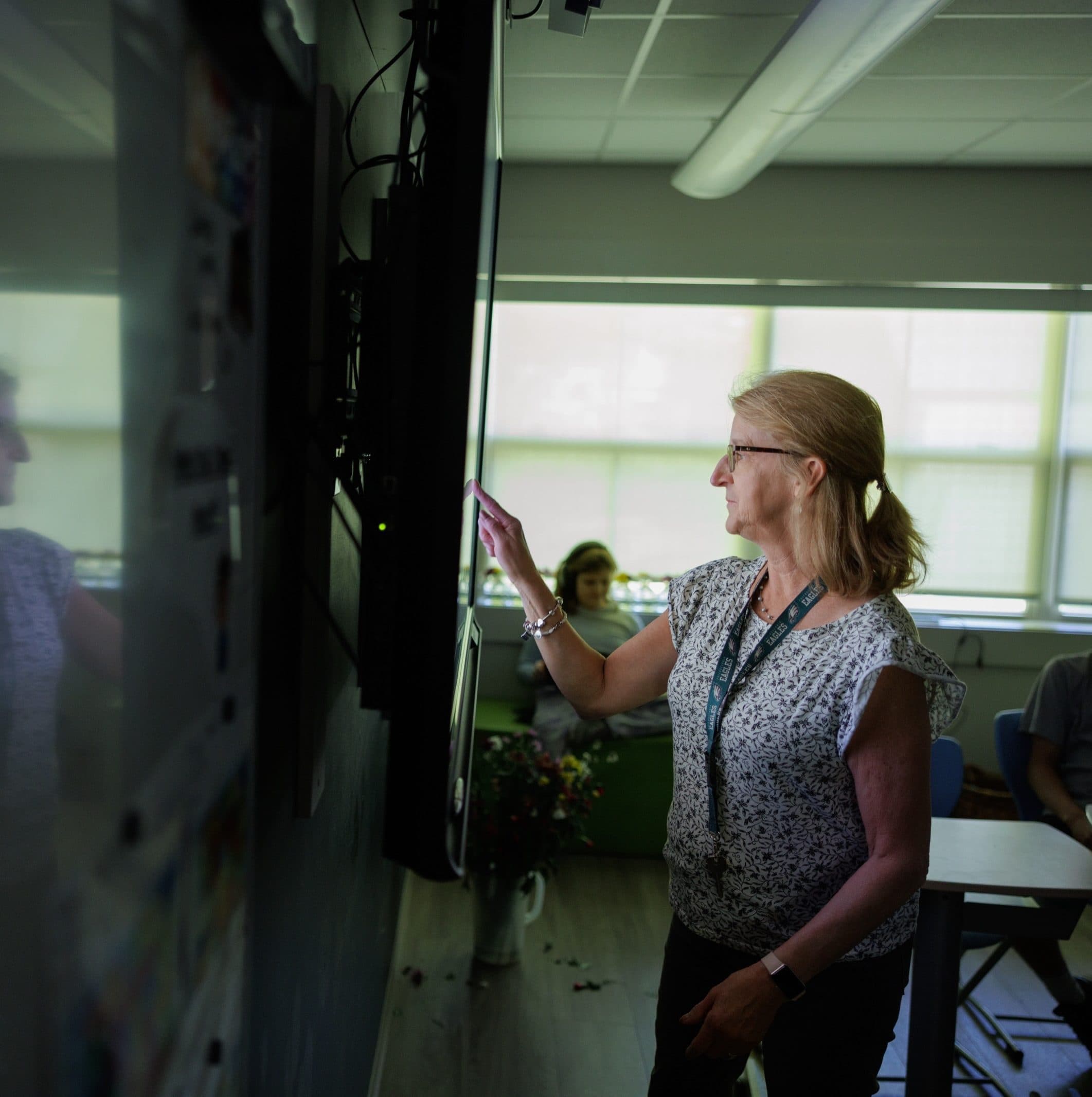 Teacher in a classroom